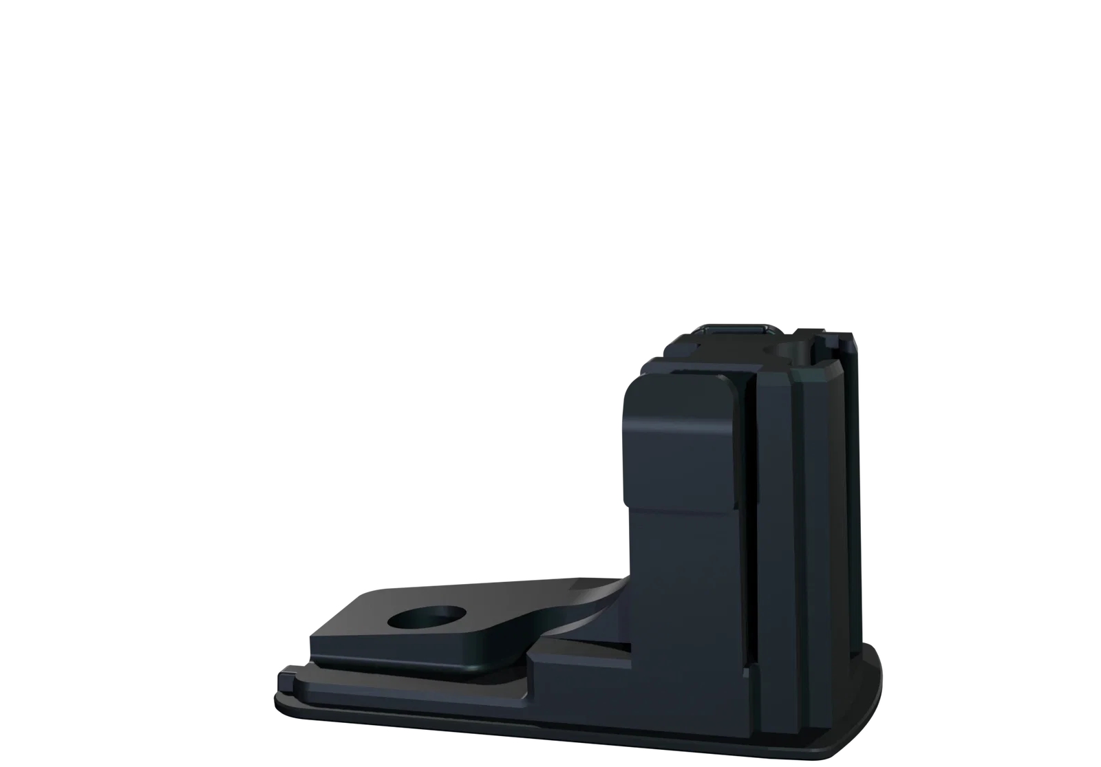 The Vantage locking onto its wall adapter